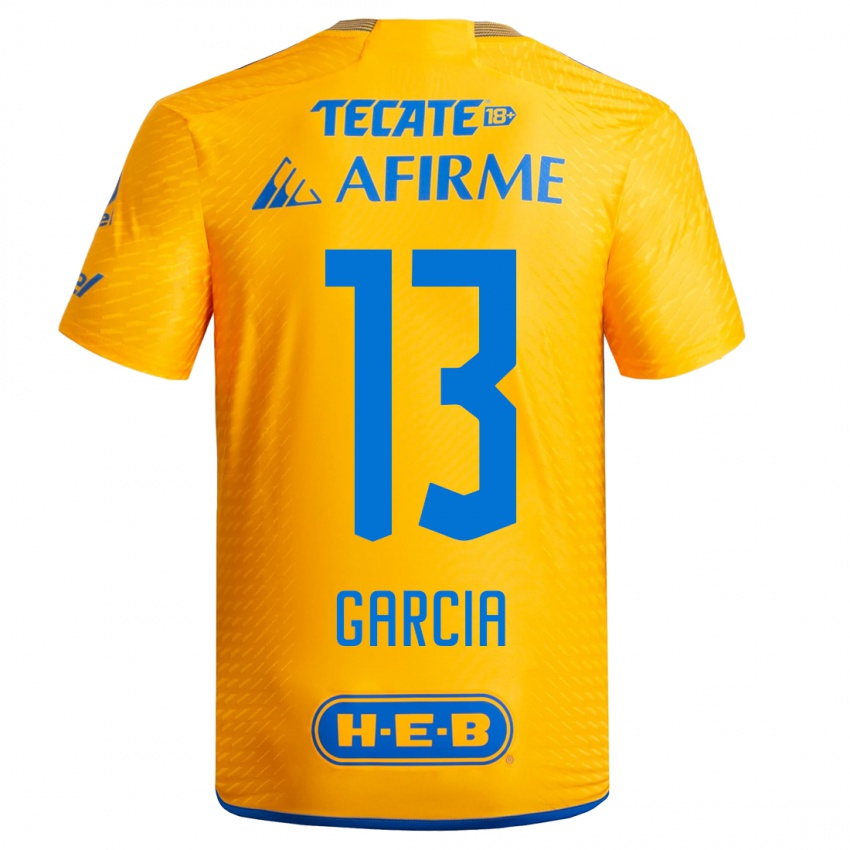 Niño Camiseta Miriam Garcia #13 Amarillo 1ª Equipación 2023/24 La Camisa Argentina