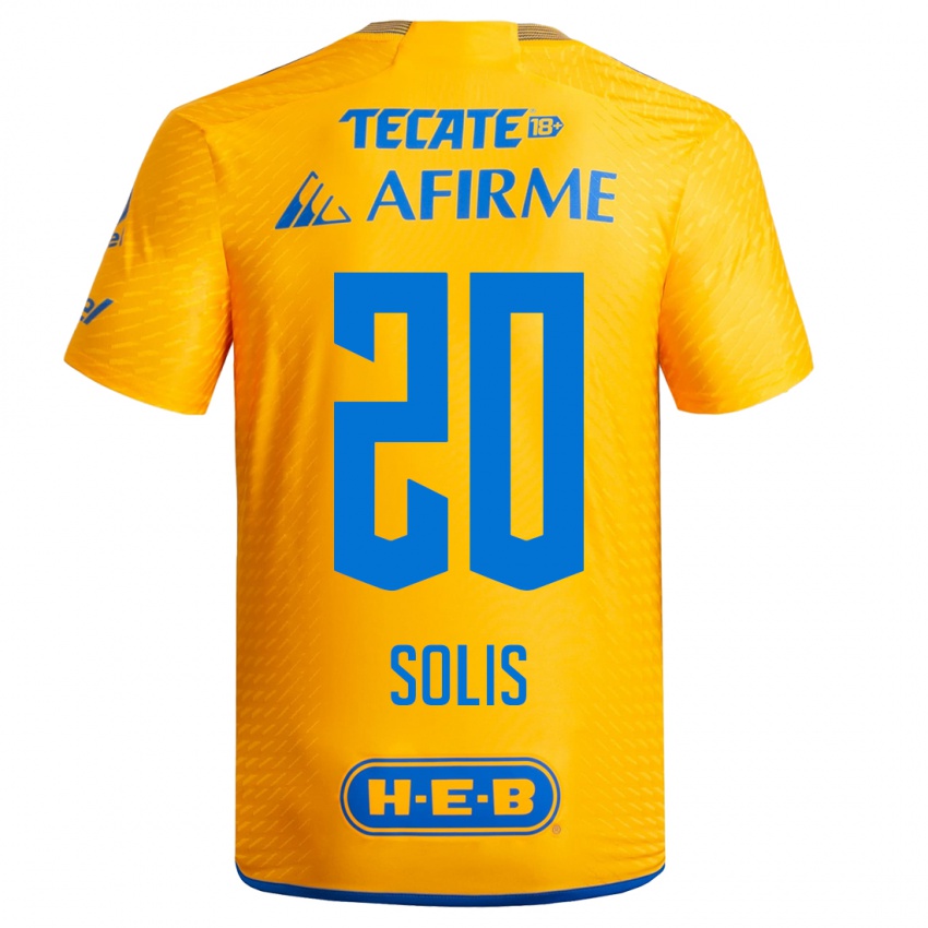 Niño Camiseta Ofelia Solis #20 Amarillo 1ª Equipación 2023/24 La Camisa Argentina