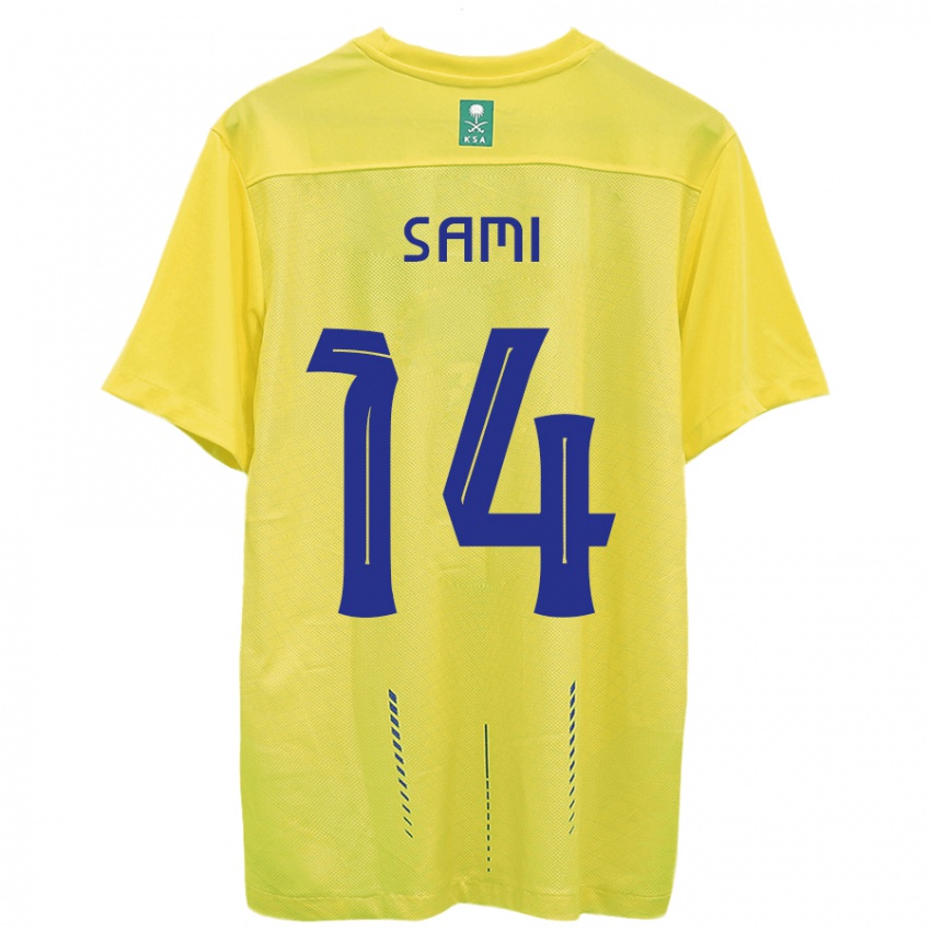 Niño Camiseta Sami Al-Najei #14 Amarillo 1ª Equipación 2023/24 La Camisa Argentina