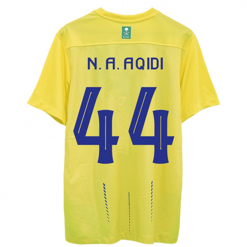 Niño Camiseta Nawaf Al-Aqidi #44 Amarillo 1ª Equipación 2023/24 La Camisa Argentina