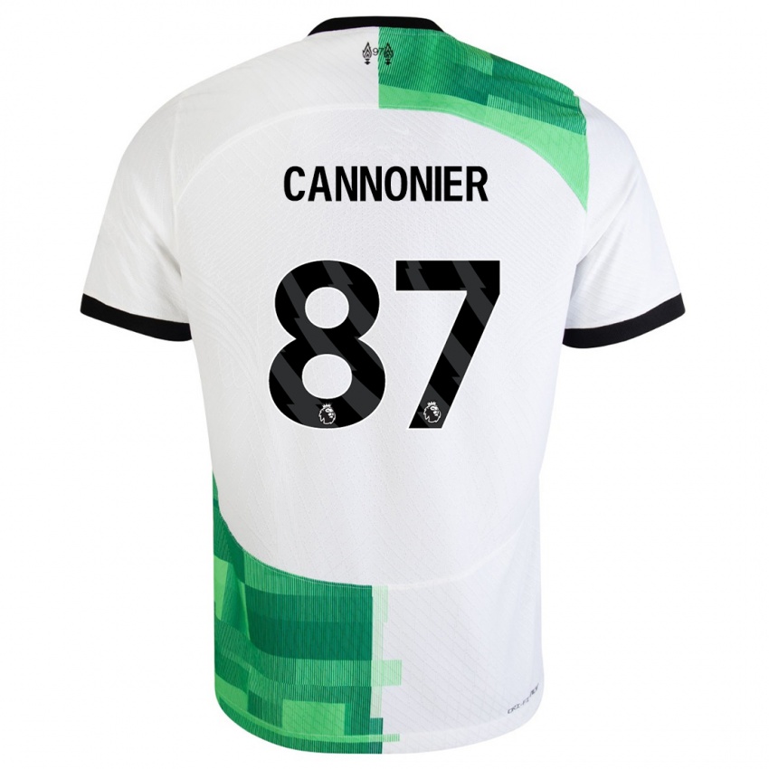 Niño Camiseta Oakley Cannonier #87 Blanco Verde 2ª Equipación 2023/24 La Camisa Argentina