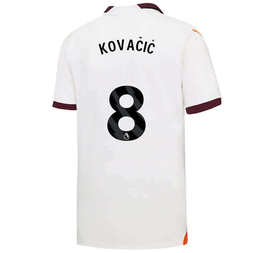Niño Camiseta Mateo Kovacic #8 Blanco 2ª Equipación 2023/24 La Camisa Argentina