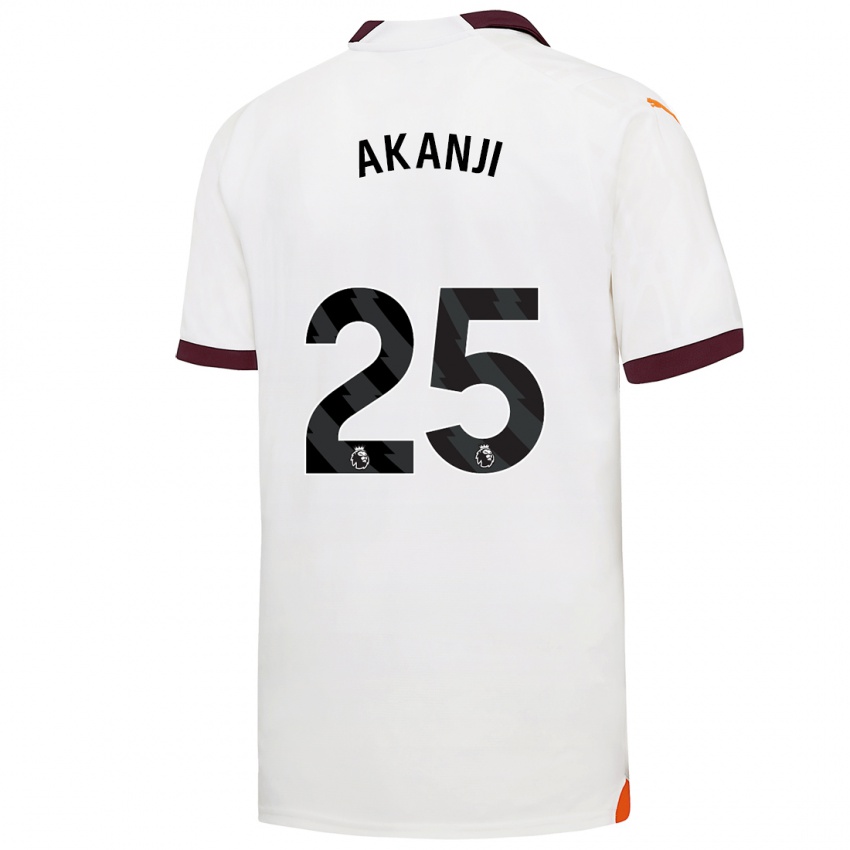 Niño Camiseta Manuel Akanji #25 Blanco 2ª Equipación 2023/24 La Camisa Argentina