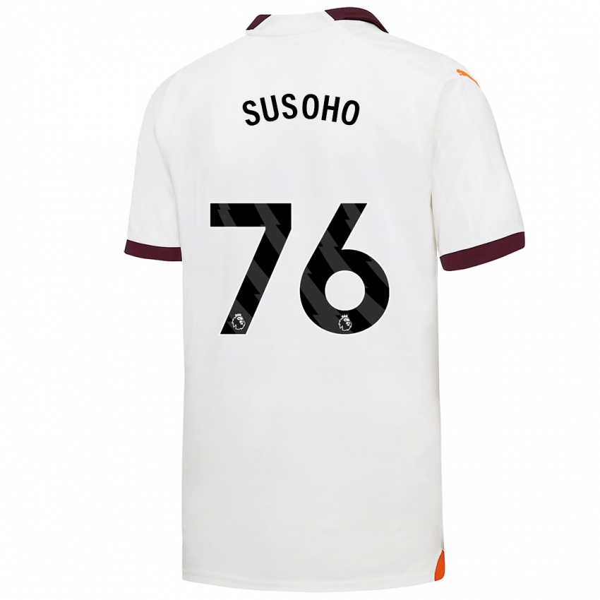 Niño Camiseta Mahamadou Susoho #76 Blanco 2ª Equipación 2023/24 La Camisa Argentina