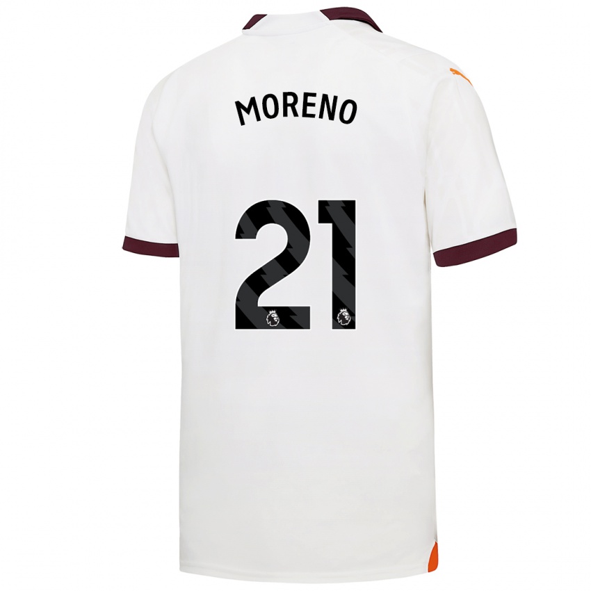 Niño Camiseta Marlos Moreno #21 Blanco 2ª Equipación 2023/24 La Camisa Argentina