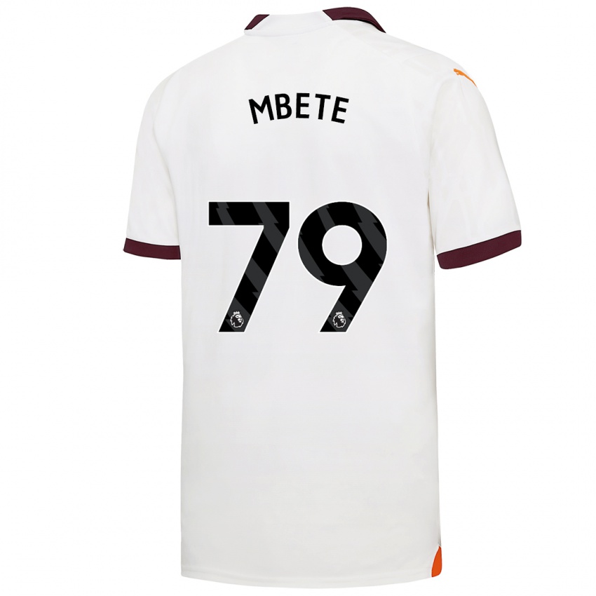 Niño Camiseta Luke Mbete #79 Blanco 2ª Equipación 2023/24 La Camisa Argentina