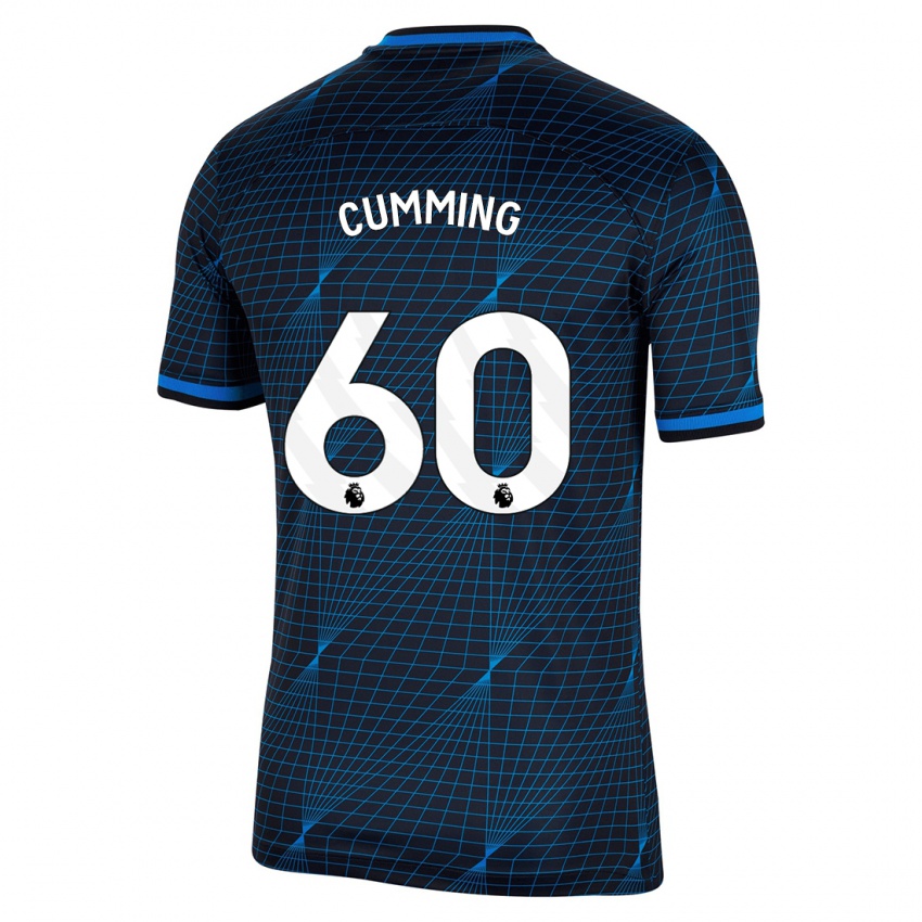 Niño Camiseta Jamie Cumming #60 Azul Oscuro 2ª Equipación 2023/24 La Camisa Argentina