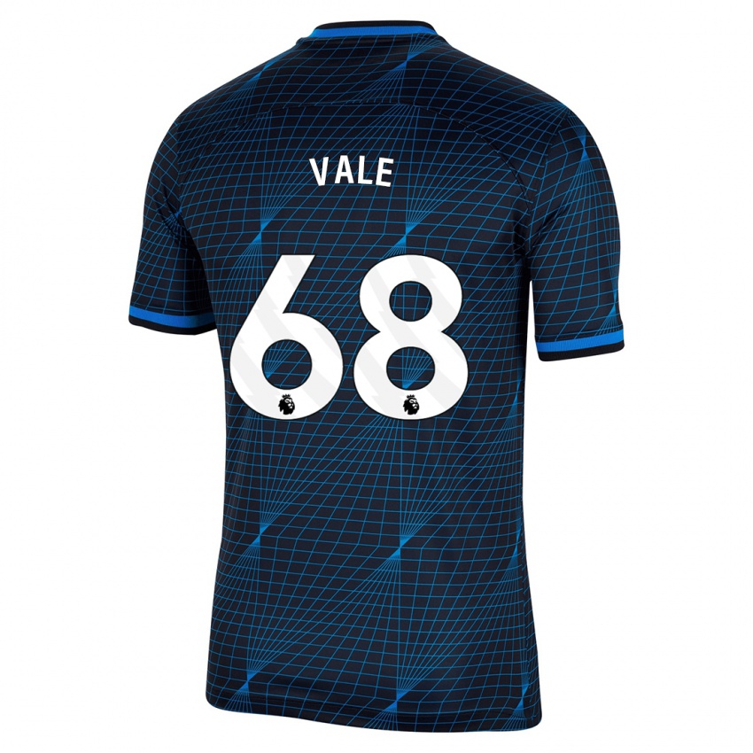 Niño Camiseta Harvey Vale #68 Azul Oscuro 2ª Equipación 2023/24 La Camisa Argentina