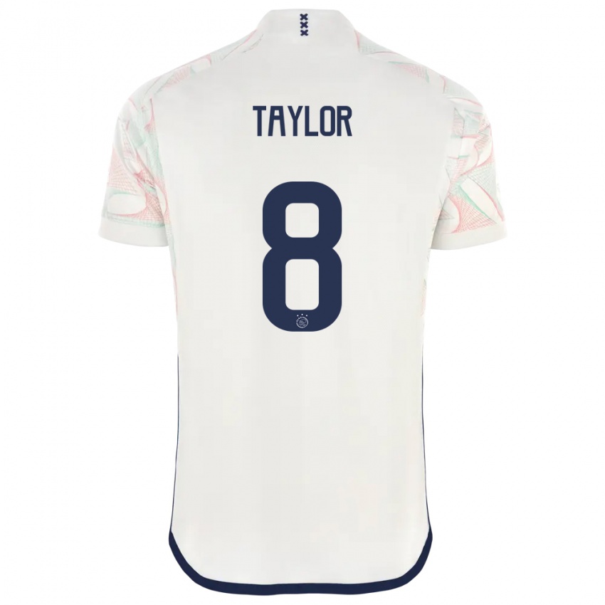 Niño Camiseta Kenneth Taylor #8 Blanco 2ª Equipación 2023/24 La Camisa Argentina