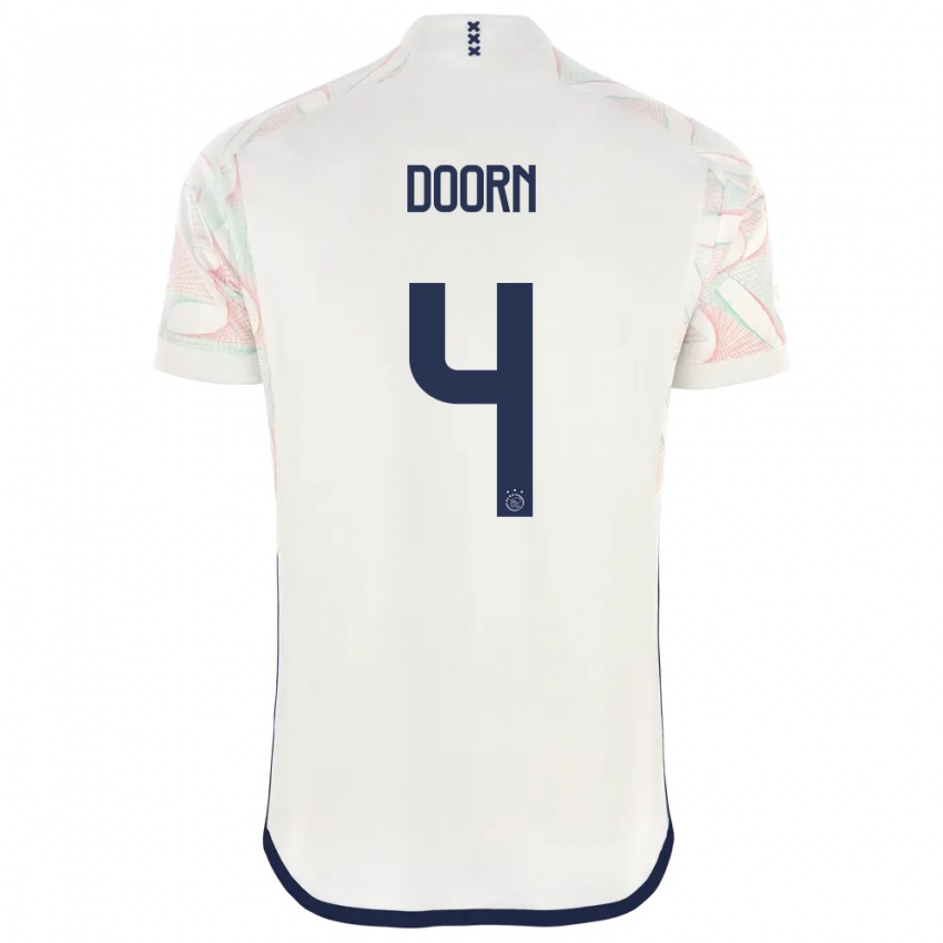 Niño Camiseta Lisa Doorn #4 Blanco 2ª Equipación 2023/24 La Camisa Argentina