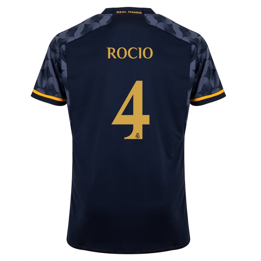 Niño Camiseta Rocio Galvez #4 Azul Oscuro 2ª Equipación 2023/24 La Camisa Argentina