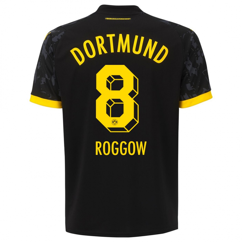 Niño Camiseta Franz Roggow #8 Negro 2ª Equipación 2023/24 La Camisa Argentina