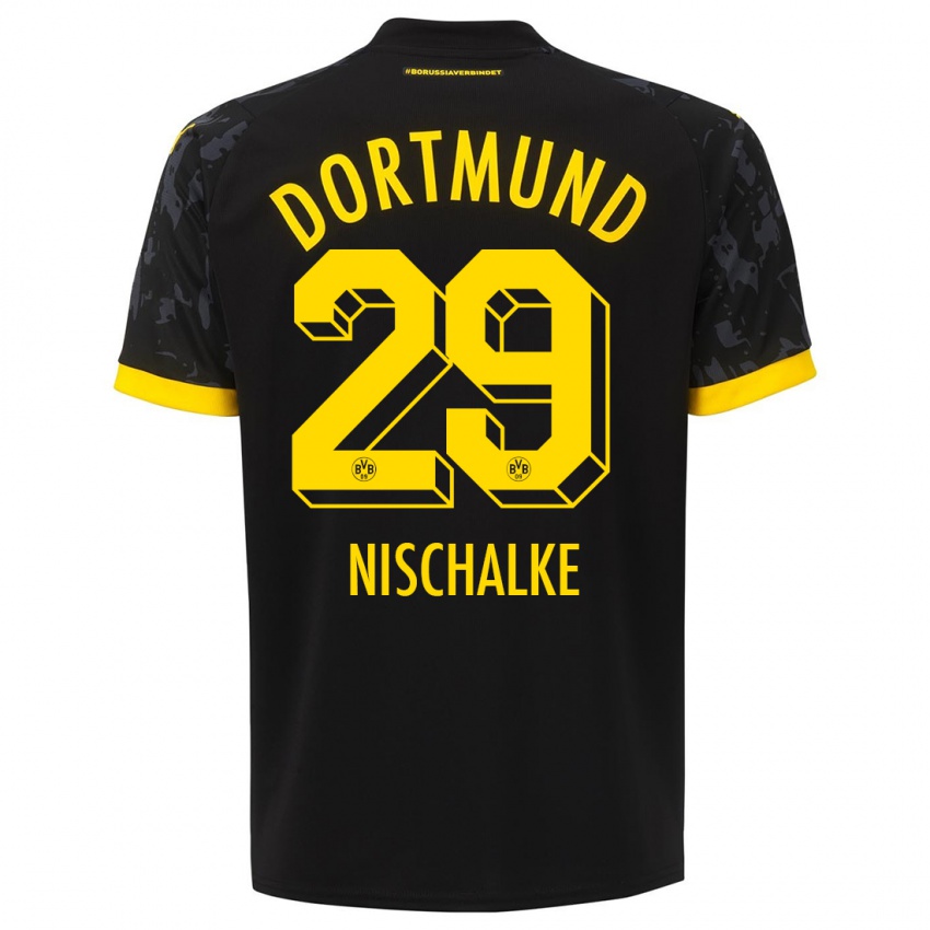Niño Camiseta Jermain Nischalke #29 Negro 2ª Equipación 2023/24 La Camisa Argentina