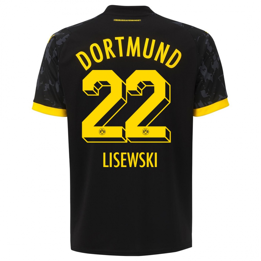 Niño Camiseta Robin Lisewski #22 Negro 2ª Equipación 2023/24 La Camisa Argentina