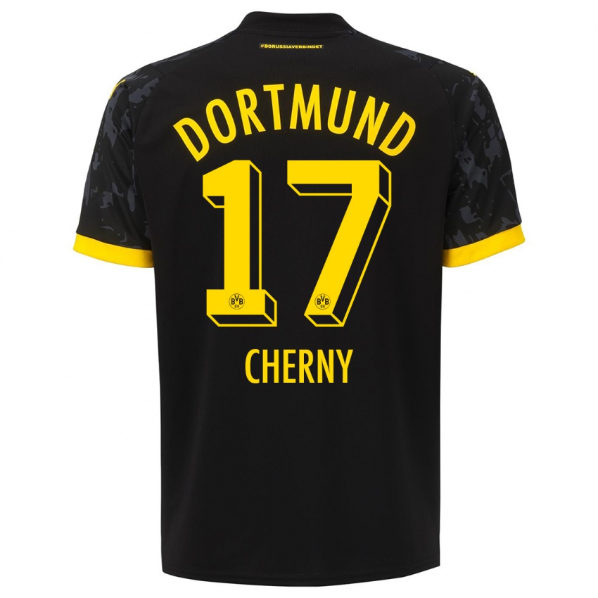 Niño Camiseta Nick Cherny #17 Negro 2ª Equipación 2023/24 La Camisa Argentina