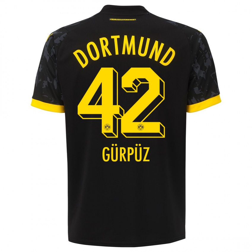 Niño Camiseta Goktan Gurpuz #42 Negro 2ª Equipación 2023/24 La Camisa Argentina