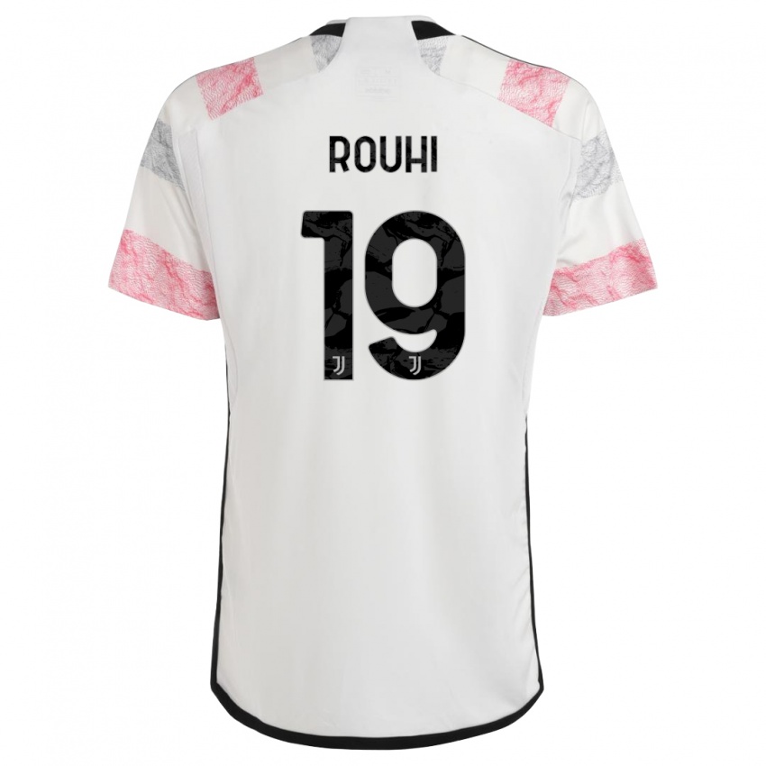 Niño Camiseta Jonas Rouhi #19 Blanco Rosa 2ª Equipación 2023/24 La Camisa Argentina
