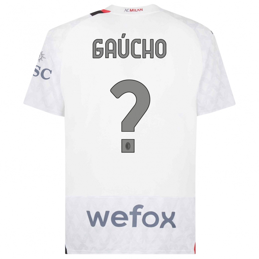 Niño Camiseta Estevan Gaúcho #0 Blanco 2ª Equipación 2023/24 La Camisa Argentina