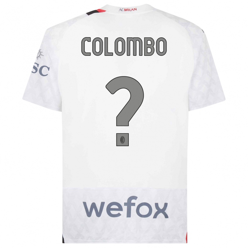 Niño Camiseta Federico Colombo #0 Blanco 2ª Equipación 2023/24 La Camisa Argentina