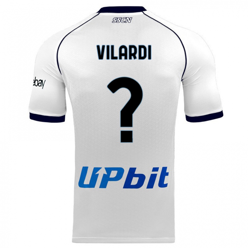 Niño Camiseta Mario Vilardi #0 Blanco 2ª Equipación 2023/24 La Camisa Argentina
