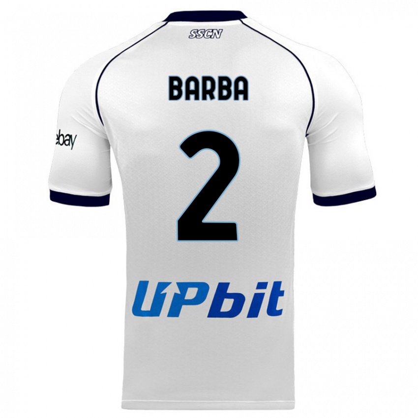 Niño Camiseta Benedetto Barba #2 Blanco 2ª Equipación 2023/24 La Camisa Argentina
