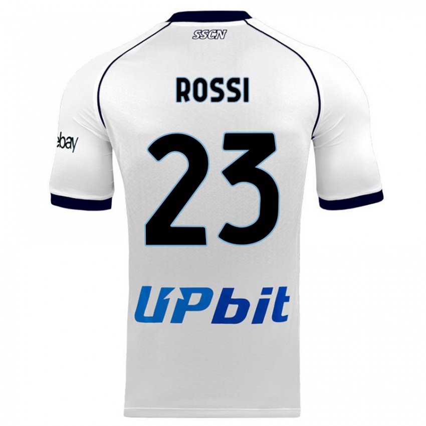 Niño Camiseta Leonardo Rossi #23 Blanco 2ª Equipación 2023/24 La Camisa Argentina