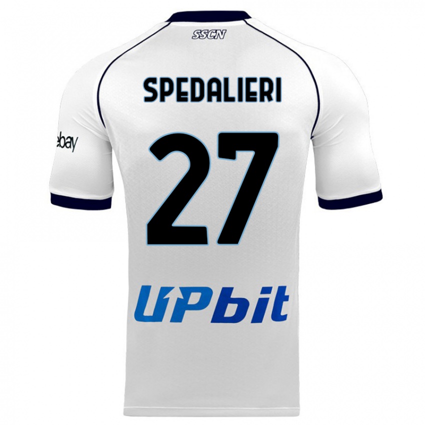 Niño Camiseta Johnatan Andrea Spedalieri #27 Blanco 2ª Equipación 2023/24 La Camisa Argentina