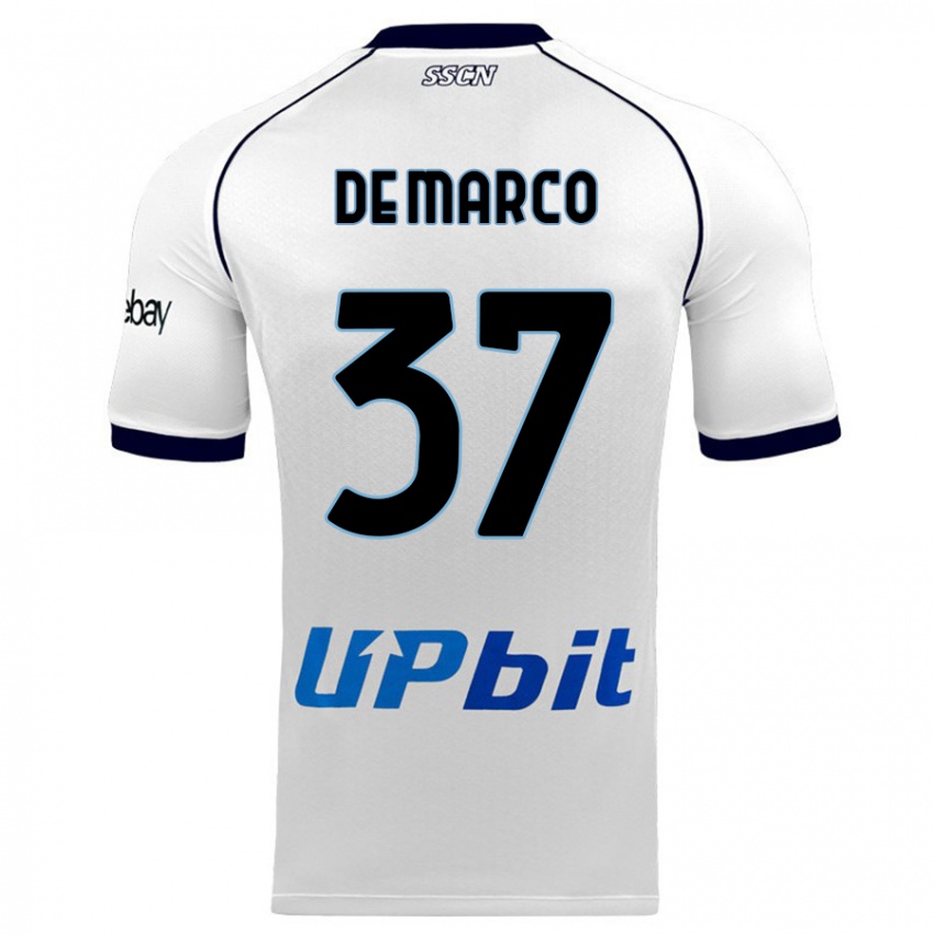 Niño Camiseta Francesco De Marco #37 Blanco 2ª Equipación 2023/24 La Camisa Argentina