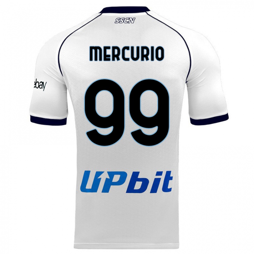 Niño Camiseta Giovanni Mercurio #99 Blanco 2ª Equipación 2023/24 La Camisa Argentina