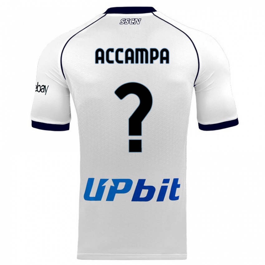 Niño Camiseta Davide Accampa #0 Blanco 2ª Equipación 2023/24 La Camisa Argentina