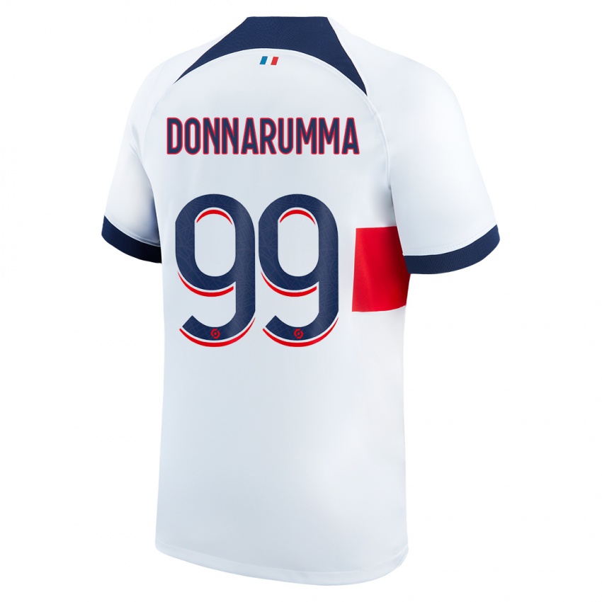 Niño Camiseta Gianluigi Donnarumma #99 Blanco 2ª Equipación 2023/24 La Camisa Argentina