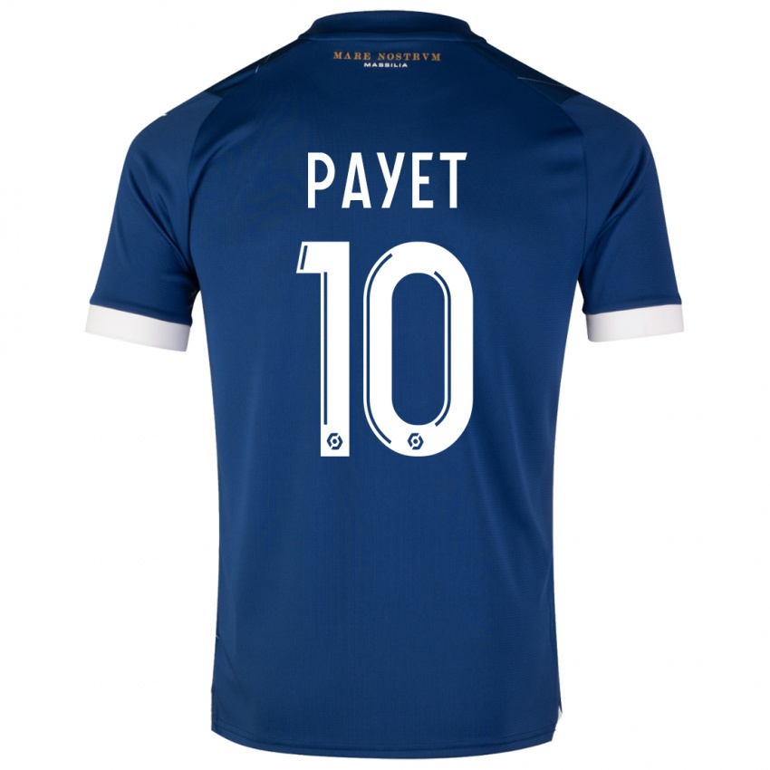 Niño Camiseta Dimitri Payet #10 Azul Oscuro 2ª Equipación 2023/24 La Camisa Argentina