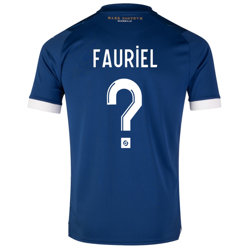 Niño Camiseta Lois Fauriel #0 Azul Oscuro 2ª Equipación 2023/24 La Camisa Argentina