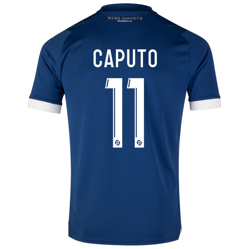 Niño Camiseta Cindy Caputo #11 Azul Oscuro 2ª Equipación 2023/24 La Camisa Argentina
