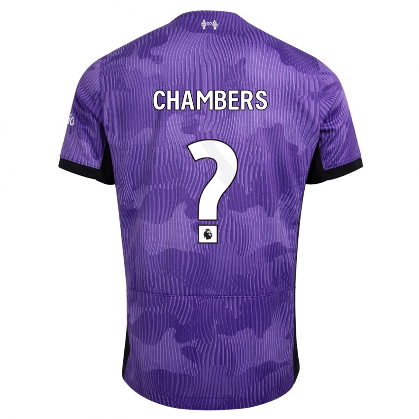 Niño Camiseta Luke Chambers #0 Púrpura Equipación Tercera 2023/24 La Camisa Argentina