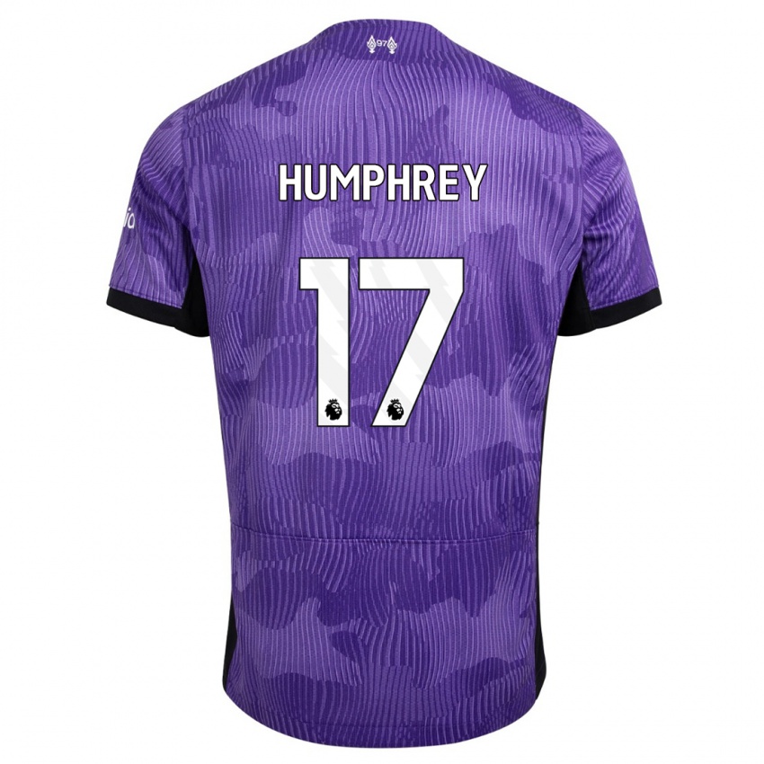 Niño Camiseta Carla Humphrey #17 Púrpura Equipación Tercera 2023/24 La Camisa Argentina