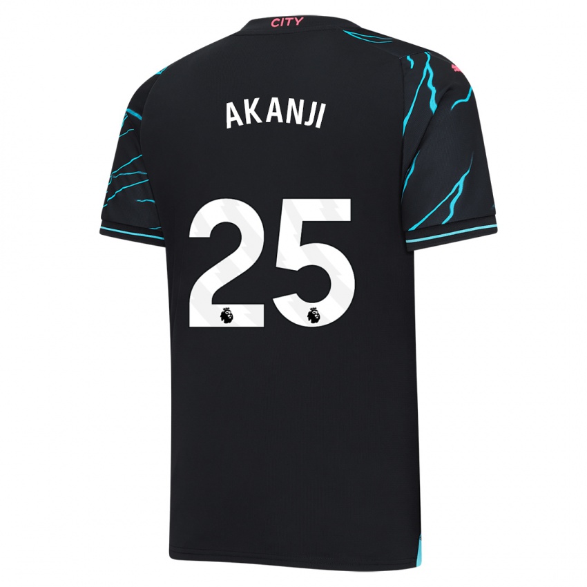 Niño Camiseta Manuel Akanji #25 Azul Oscuro Equipación Tercera 2023/24 La Camisa Argentina