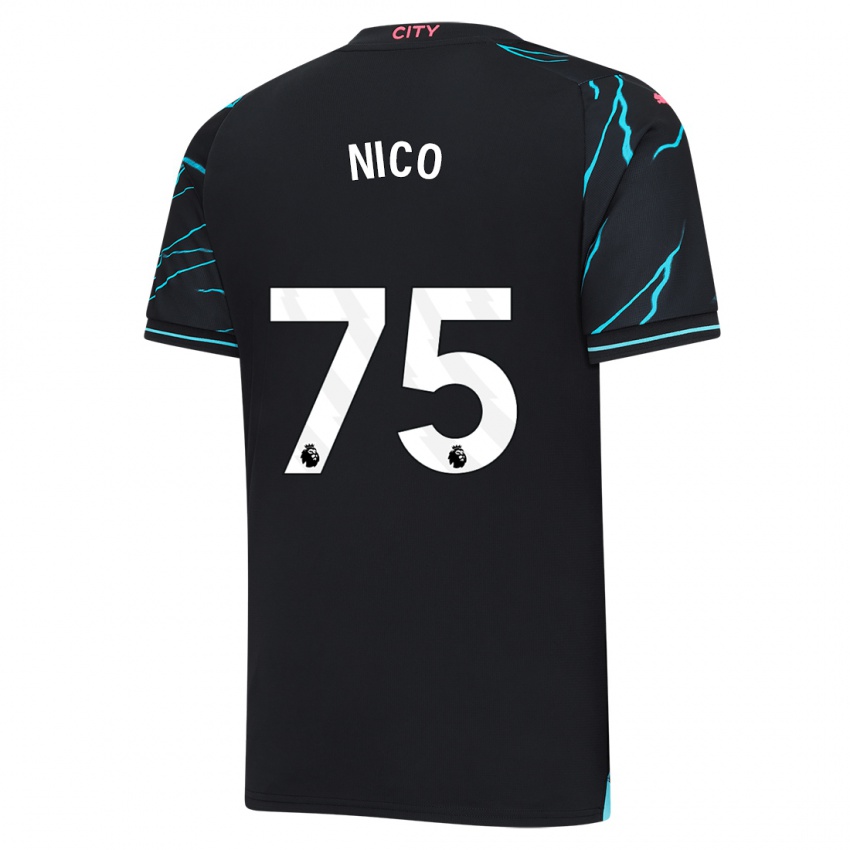 Niño Camiseta Nico O'reilly #75 Azul Oscuro Equipación Tercera 2023/24 La Camisa Argentina