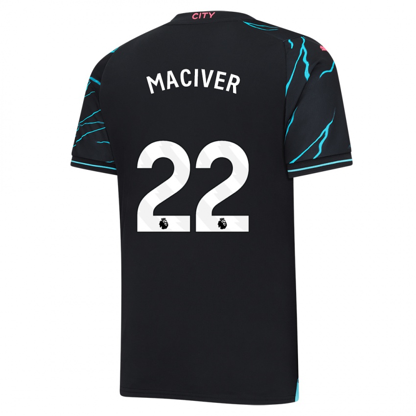 Niño Camiseta Sandy Maciver #22 Azul Oscuro Equipación Tercera 2023/24 La Camisa Argentina