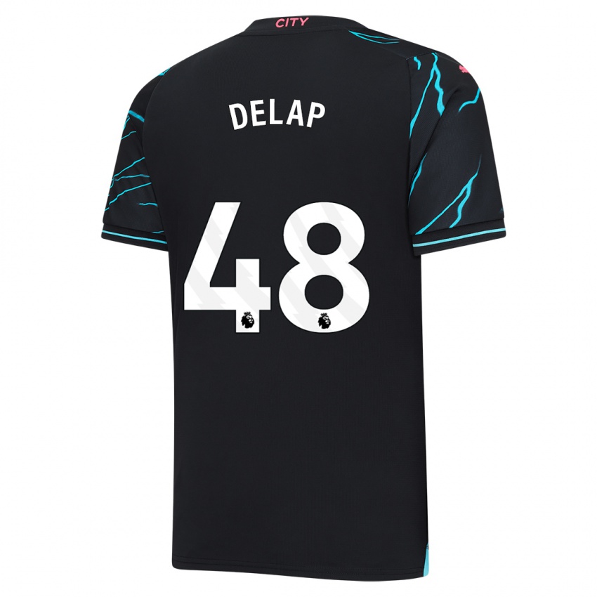 Niño Camiseta Liam Delap #48 Azul Oscuro Equipación Tercera 2023/24 La Camisa Argentina