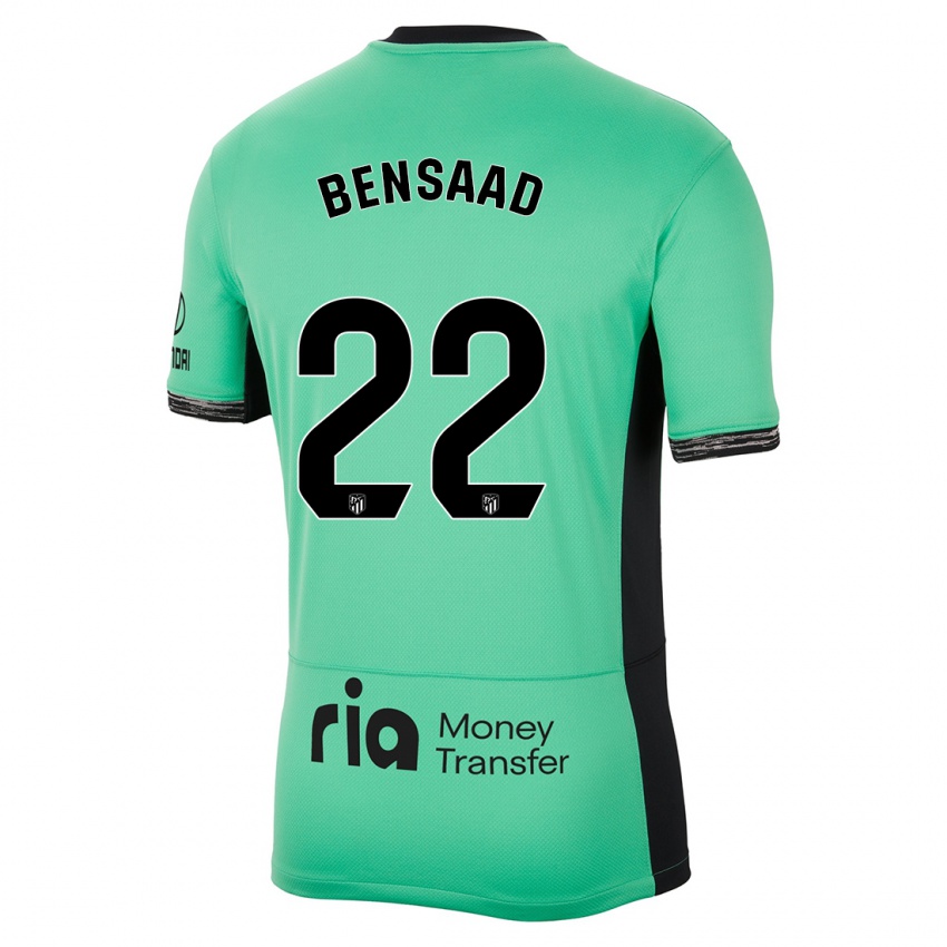 Niño Camiseta Adnane Bensaad #22 Primavera Verde Equipación Tercera 2023/24 La Camisa Argentina