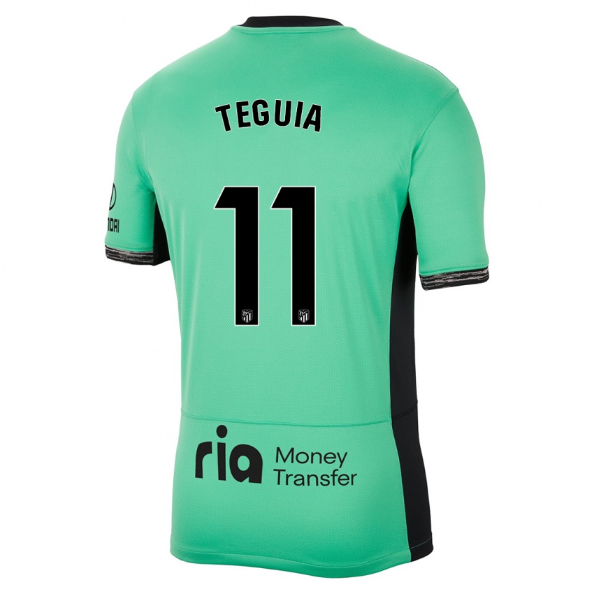 Niño Camiseta Cedric Teguia #11 Primavera Verde Equipación Tercera 2023/24 La Camisa Argentina
