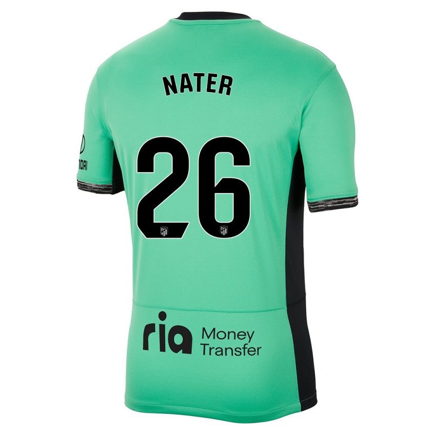 Niño Camiseta Silvano Nater #26 Primavera Verde Equipación Tercera 2023/24 La Camisa Argentina