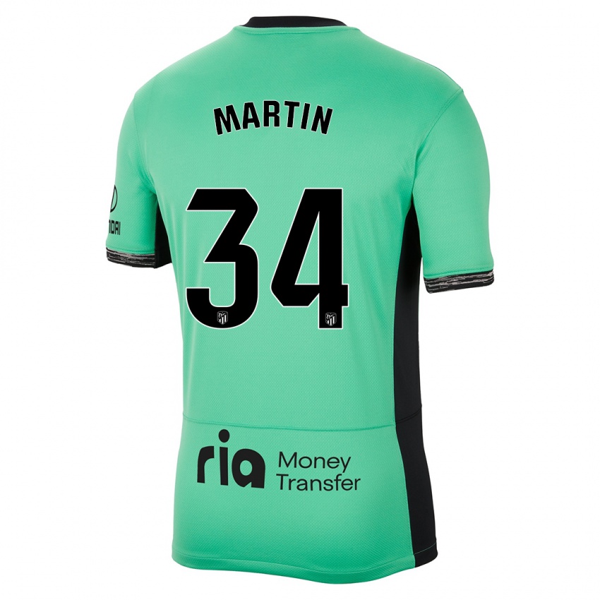 Niño Camiseta Carlos Martin #34 Primavera Verde Equipación Tercera 2023/24 La Camisa Argentina