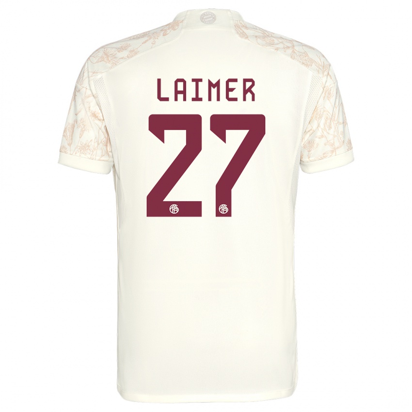 Niño Camiseta Konrad Laimer #27 Blanquecino Equipación Tercera 2023/24 La Camisa Argentina
