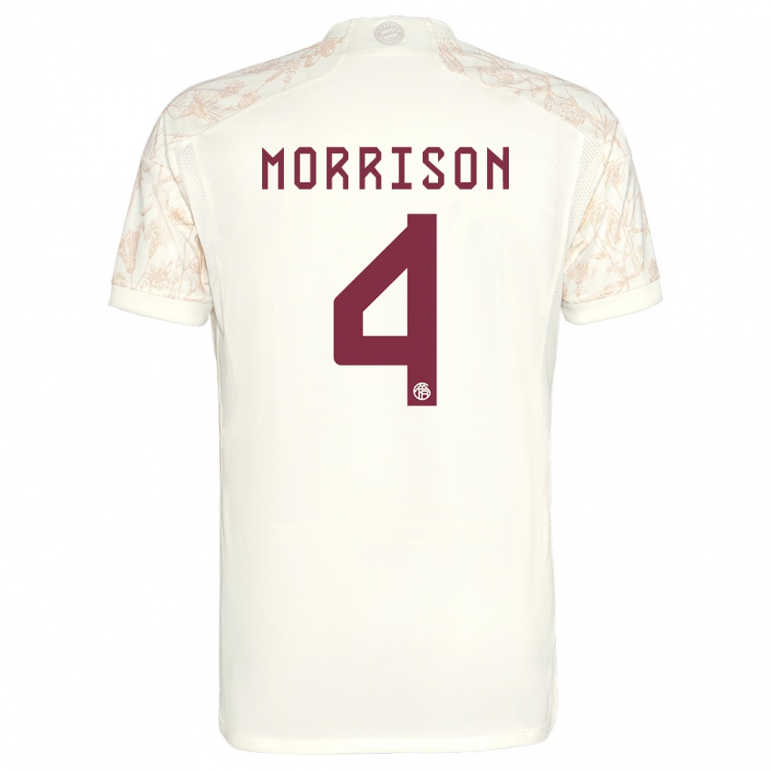 Niño Camiseta Liam Morrison #4 Blanquecino Equipación Tercera 2023/24 La Camisa Argentina