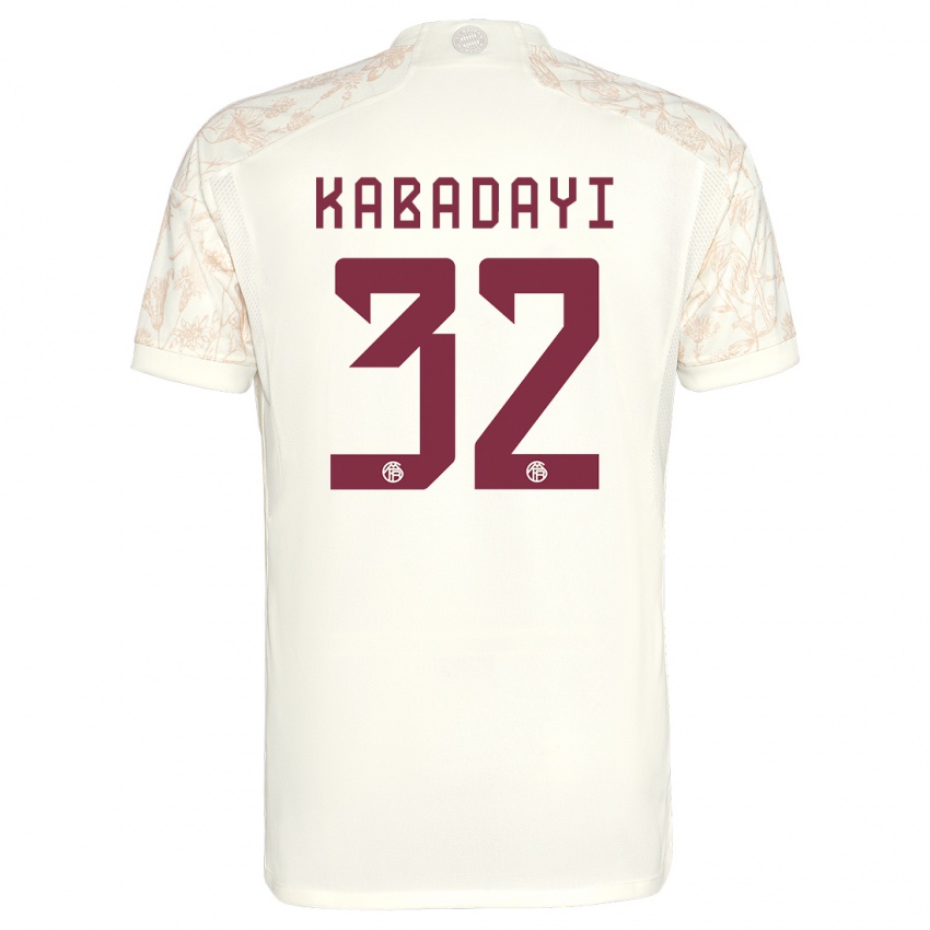 Niño Camiseta Yusuf Kabadayi #32 Blanquecino Equipación Tercera 2023/24 La Camisa Argentina