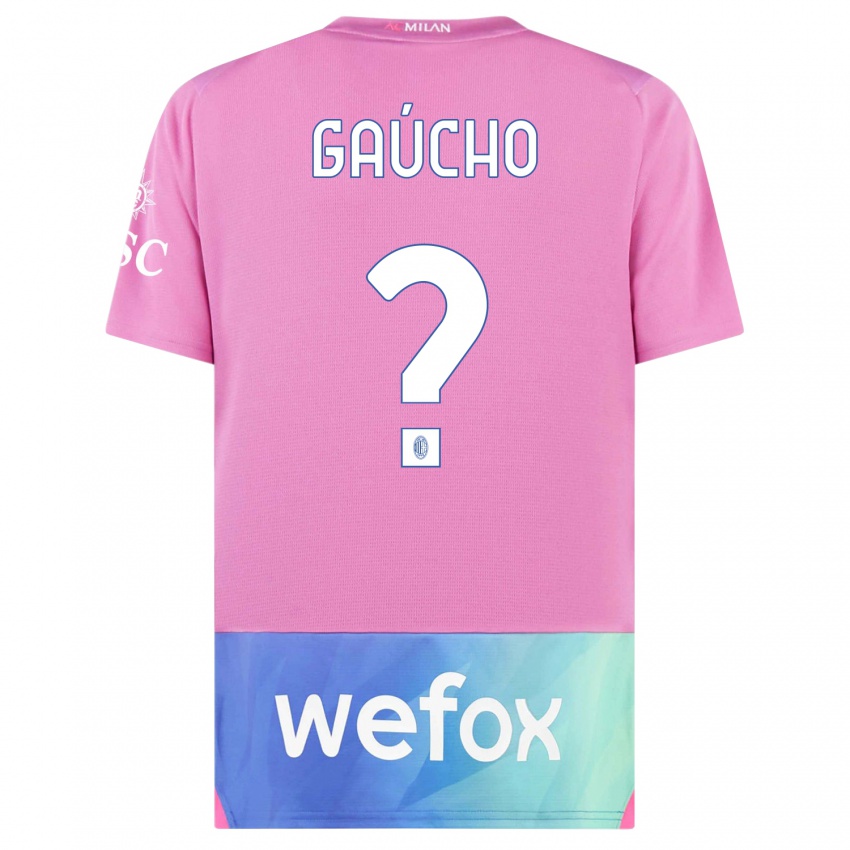 Niño Camiseta Estevan Gaúcho #0 Rosado Morado Equipación Tercera 2023/24 La Camisa Argentina