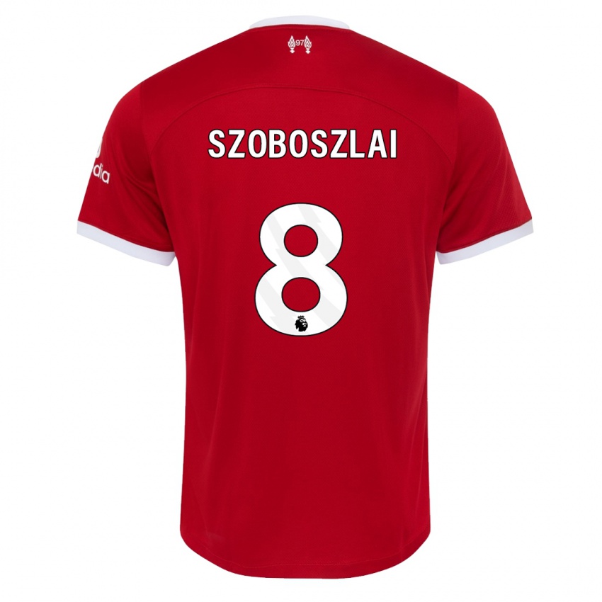 Hombre Camiseta Dominik Szoboszlai #8 Rojo 1ª Equipación 2023/24 La Camisa Argentina