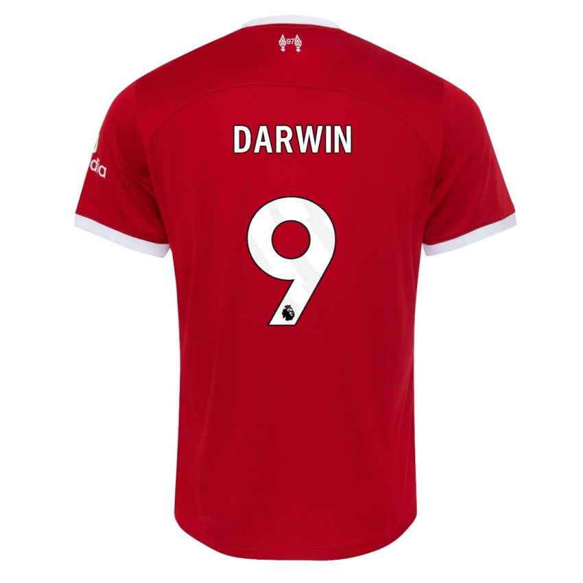 Hombre Camiseta Darwin Nunez #9 Rojo 1ª Equipación 2023/24 La Camisa Argentina